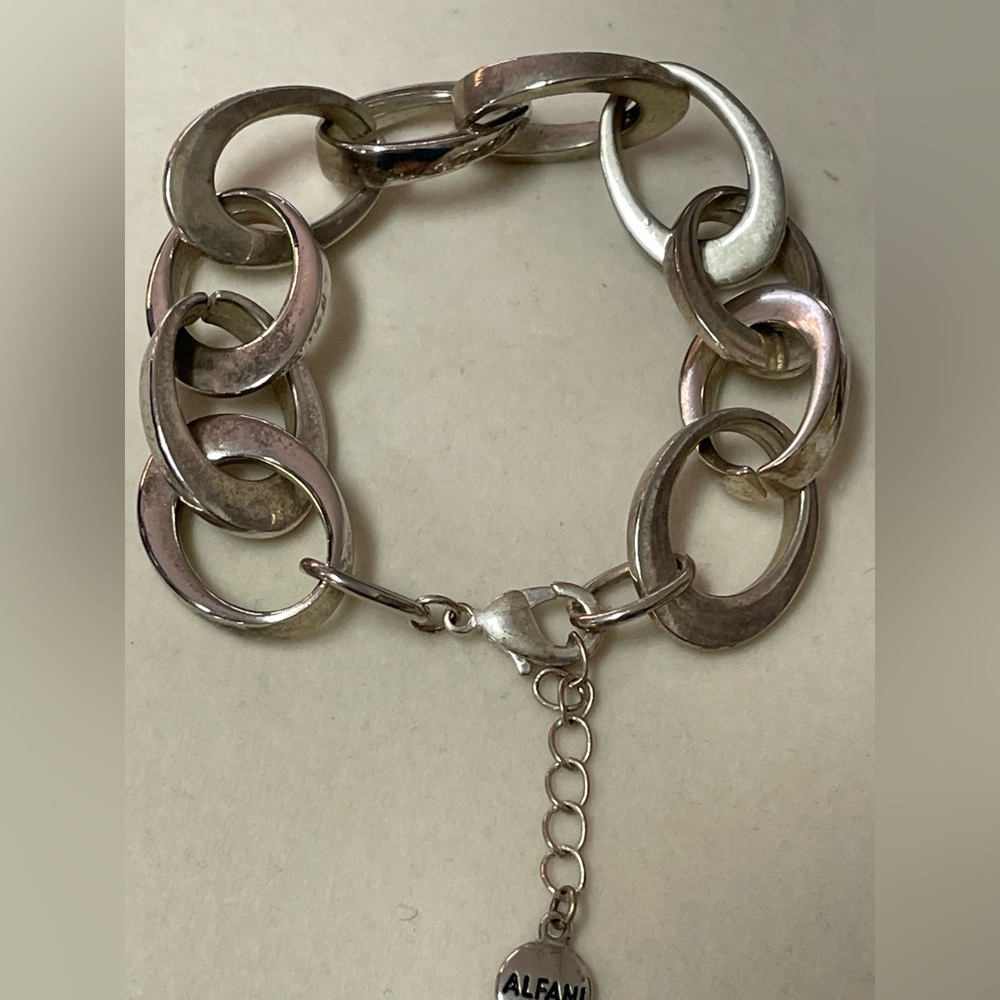 Alfani Silver-Tone Link Bracelet